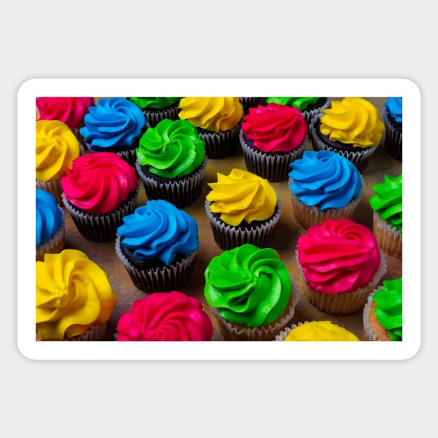 Corlorful Easter Cupcakes Sticker by photogarry